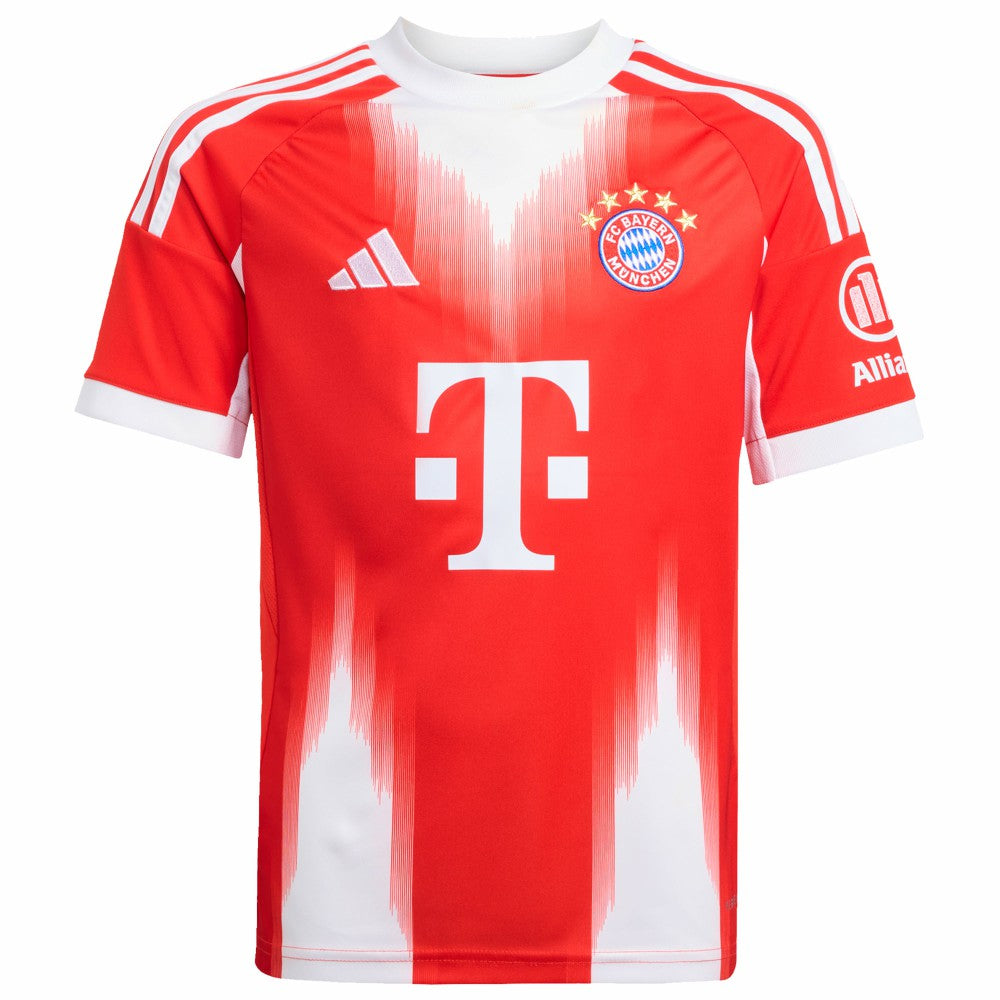 Adidas - Bayern Munich Youth 2025/26 Home Replica Custom Jersey - Red