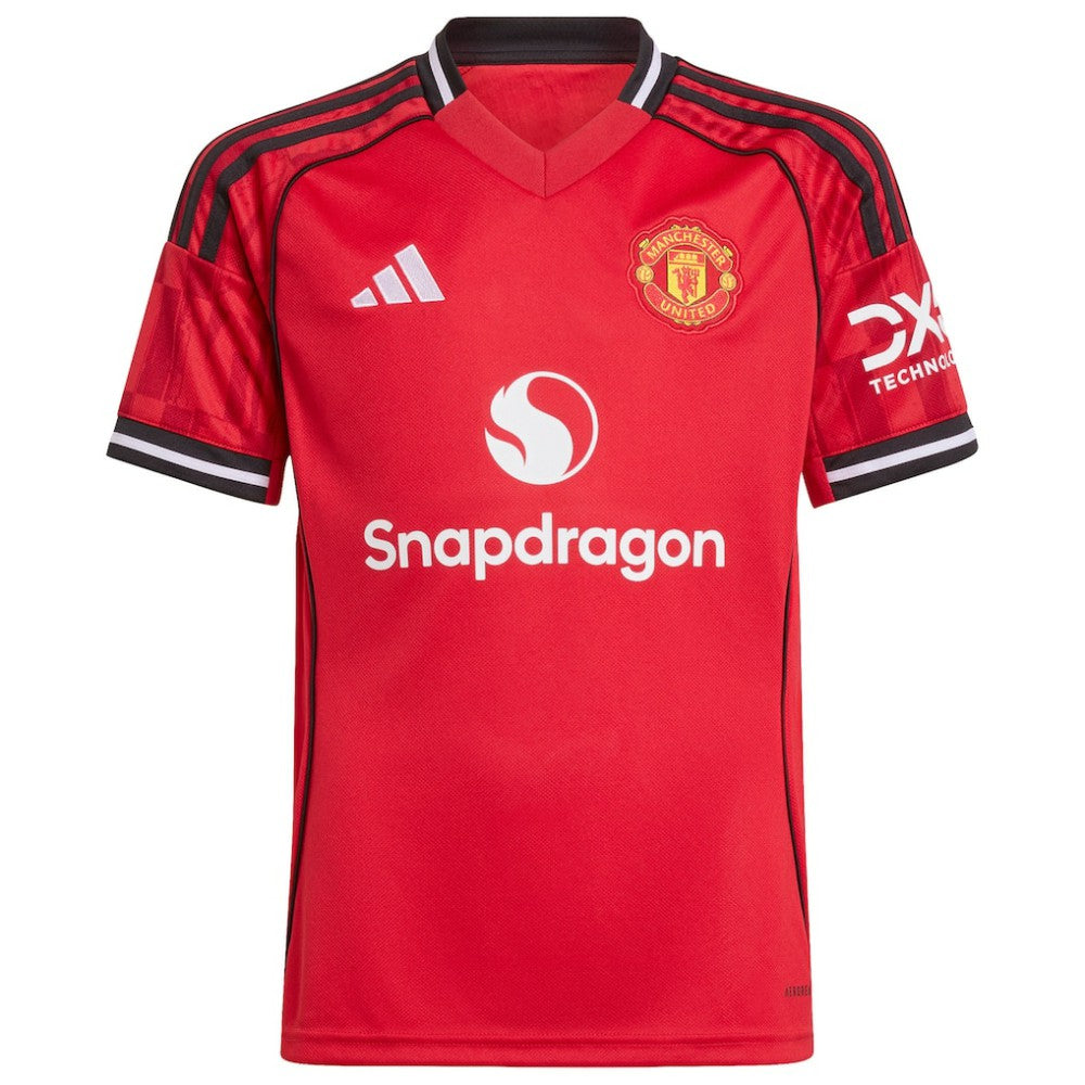 Adidas - Manchester United Youth Home 2025/26 Custom Replica Jersey - Red