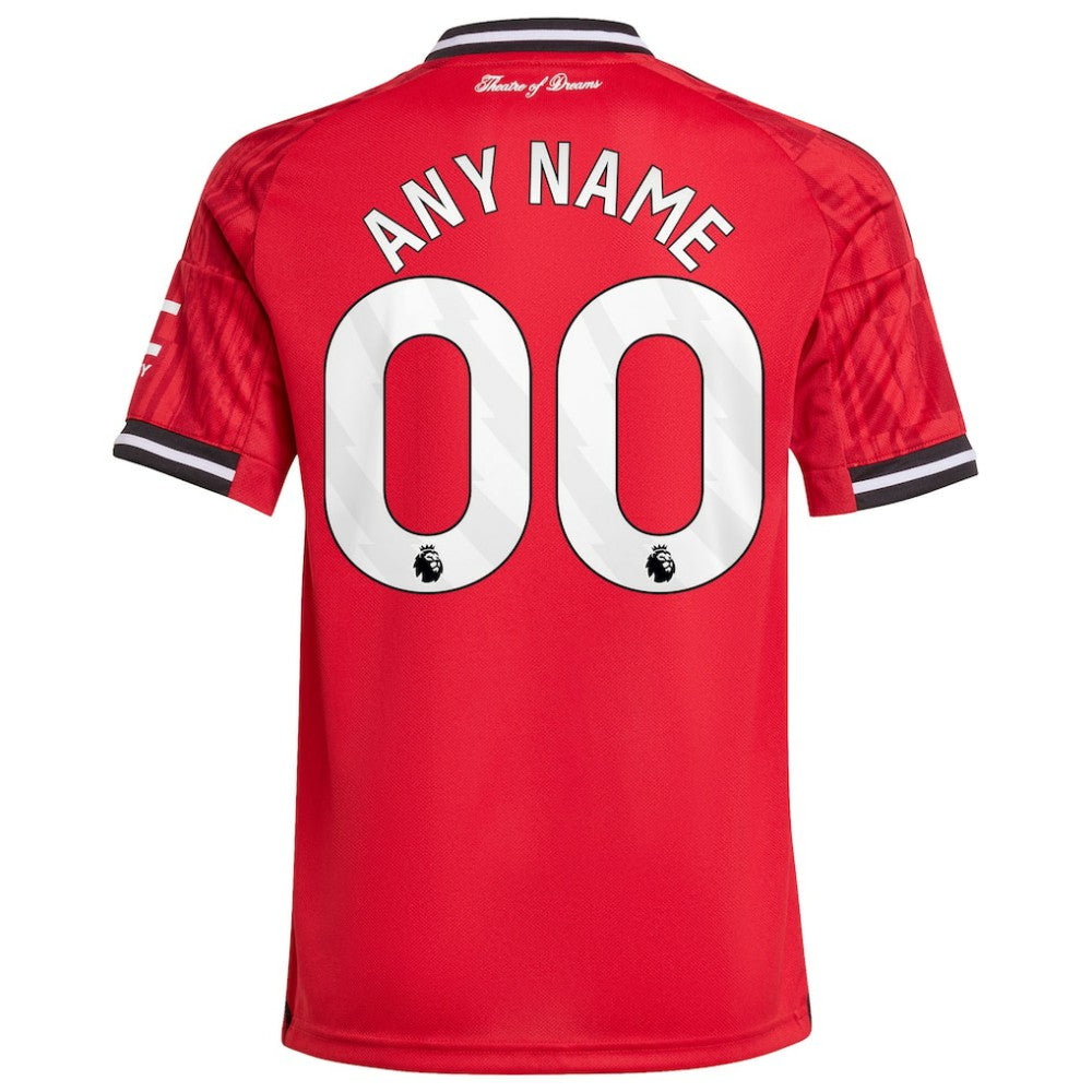 Adidas - Manchester United Youth Home 2025/26 Custom Replica Jersey - Red
