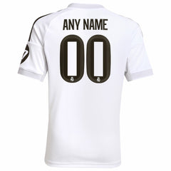 Adidas - Real Madrid Youth 2025/26 Home Replica Custom Jersey - White