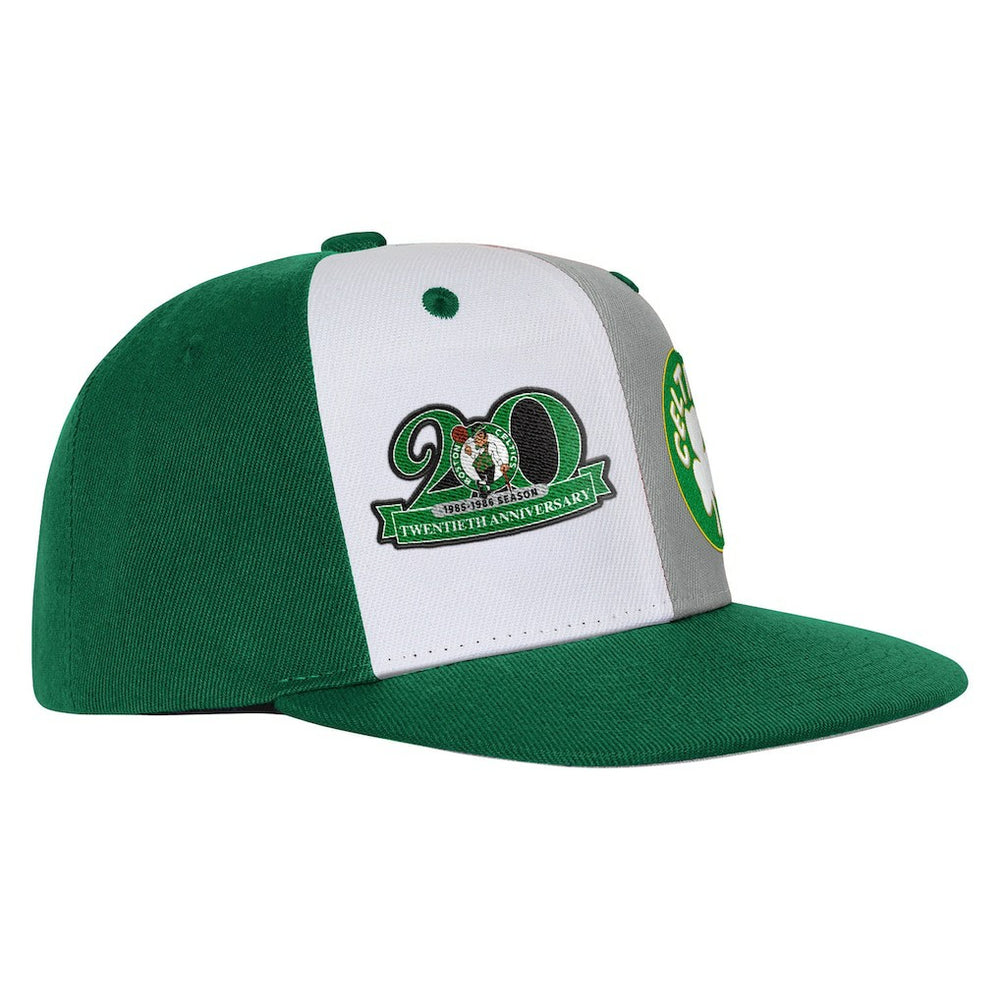 Mitchell & Ness Boston Celtics Youth Anniversary Duo Front Snapback Hat Kelly Green