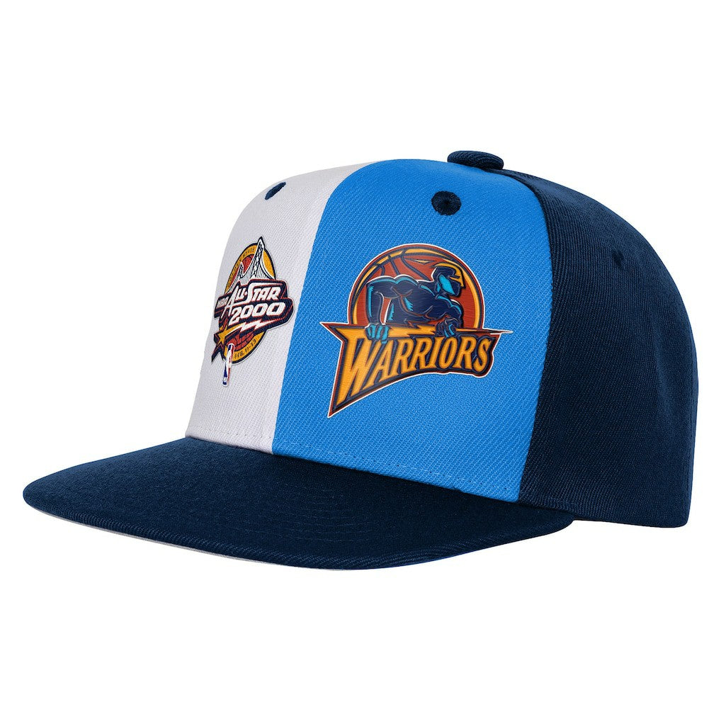 Mitchell & Ness Golden State Warriors Youth 2000 All-Star Game Duo Front Snapback Hat Navy