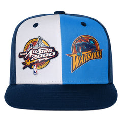 Mitchell & Ness Golden State Warriors Youth 2000 All-Star Game Duo Front Snapback Hat Navy