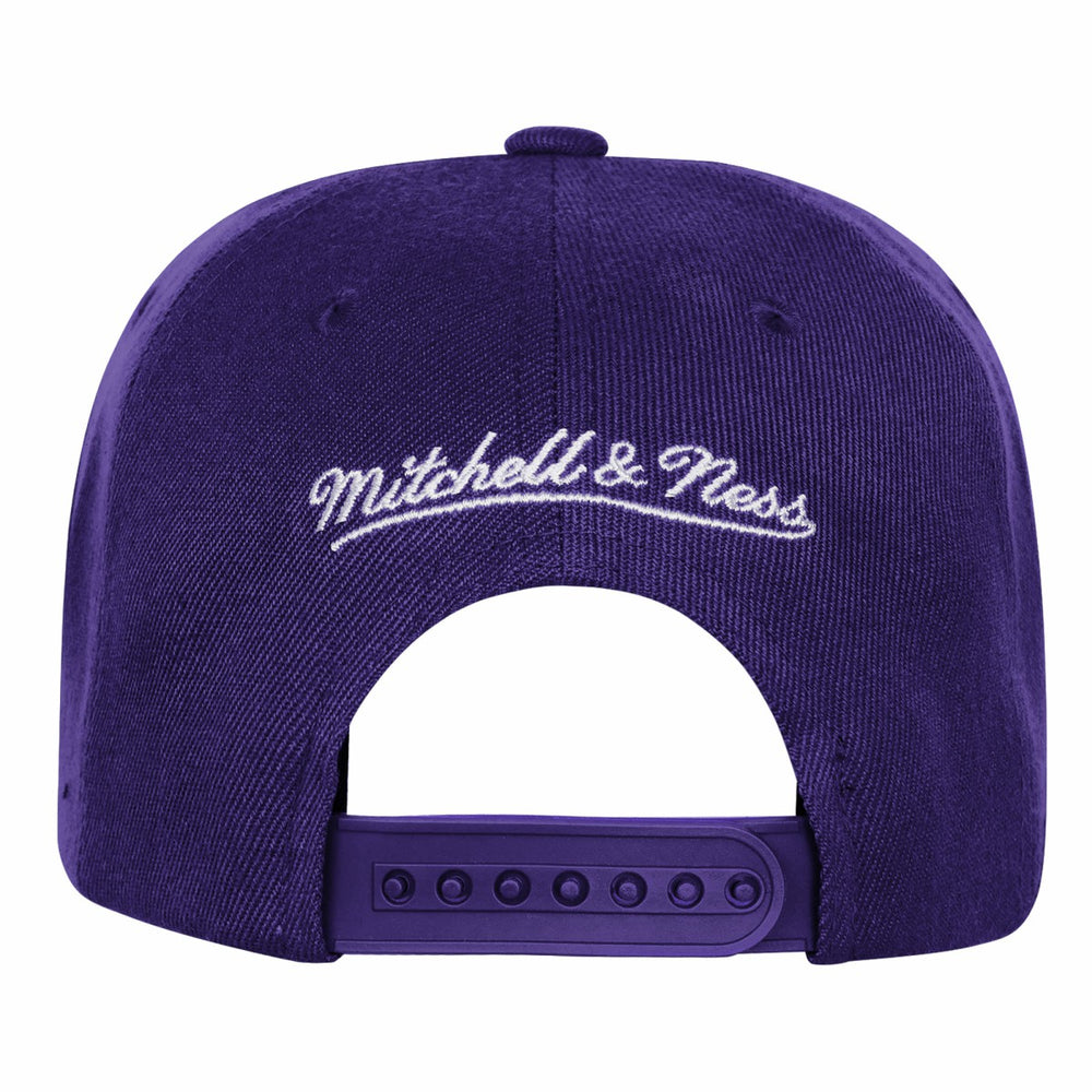 Mitchell & Ness Los Angeles Lakers Youth 50th Anniversary Duo Front Snapback Hat Purple