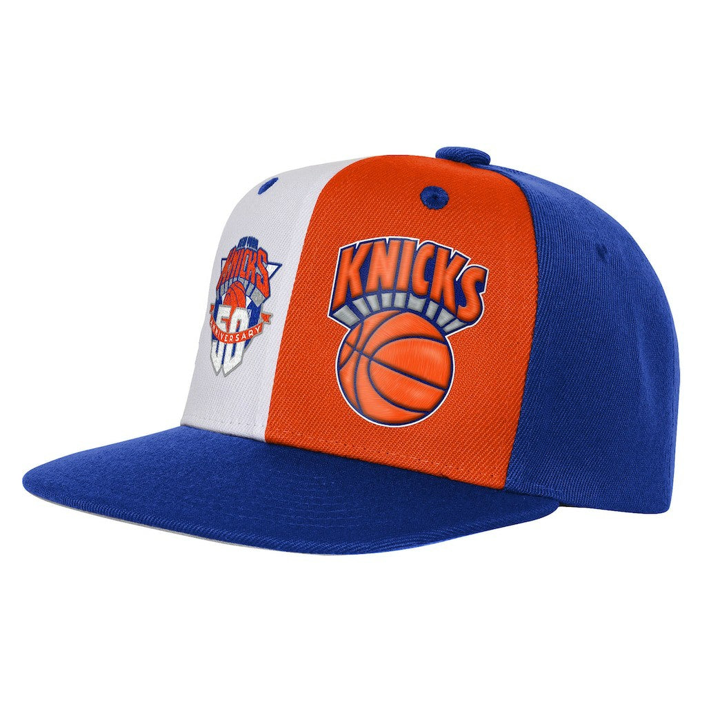 Mitchell & Ness New York Knicks Youth 50th Anniversary Duo Front Snapback Hat Blue