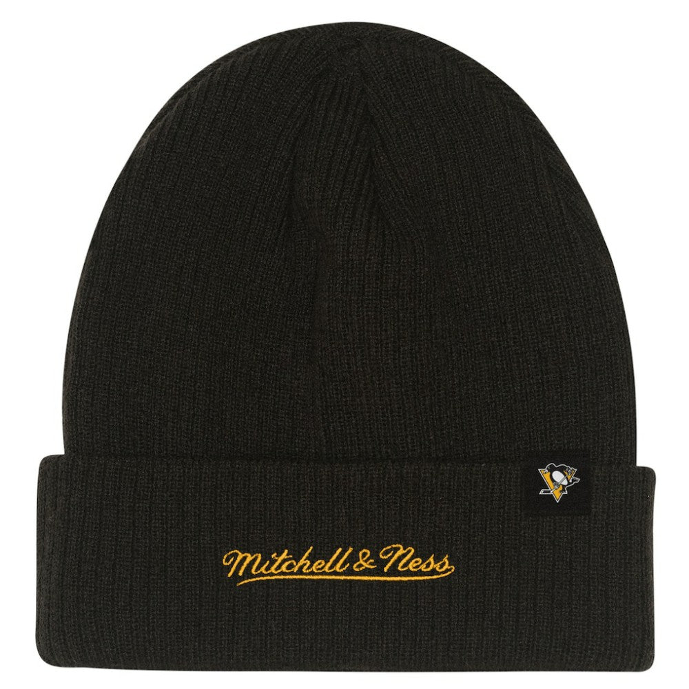 Pittsburgh Penguins Mitchell & Ness Youth Neon Line Lights Cuffed Knit Hat - Black | NHL on sale
