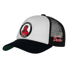 New Jersey Devils Mitchell & Ness Youth Mascot Adjustable Trucker Hat - White | NHL near me