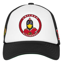 Chicago Blackhawks Mitchell & Ness Youth Mascot Adjustable Trucker Hat - White | NHL discount