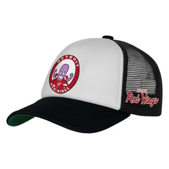 Detroit Red Wings Mitchell & Ness Youth Mascot Adjustable Trucker Hat - White | NHL Lifestyle