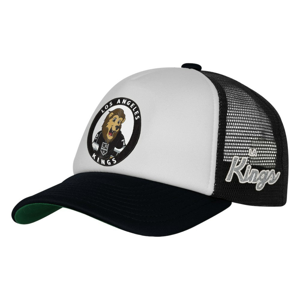 Los Angeles Kings Mitchell & Ness Youth Mascot Adjustable Trucker Hat - White | NHL on sale