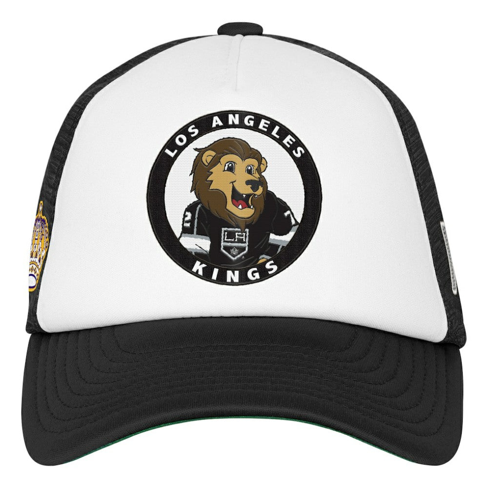 Los Angeles Kings Mitchell & Ness Youth Mascot Adjustable Trucker Hat - White | NHL on sale