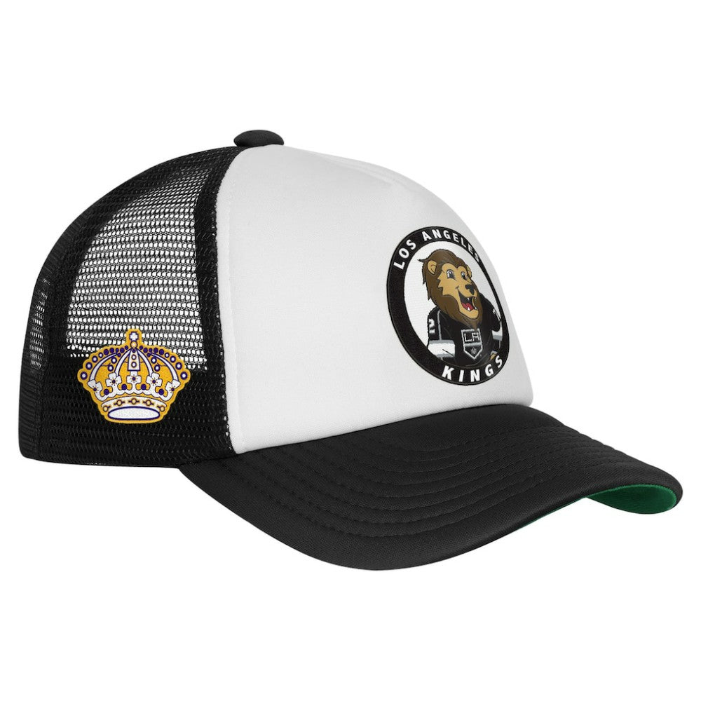 Los Angeles Kings Mitchell & Ness Youth Mascot Adjustable Trucker Hat - White | NHL on sale