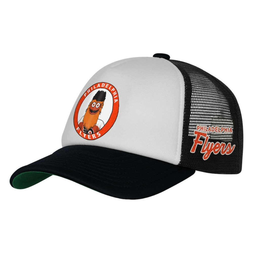 Philadelphia Flyers Mitchell & Ness Youth Mascot Adjustable Trucker Hat - White | NHL near me