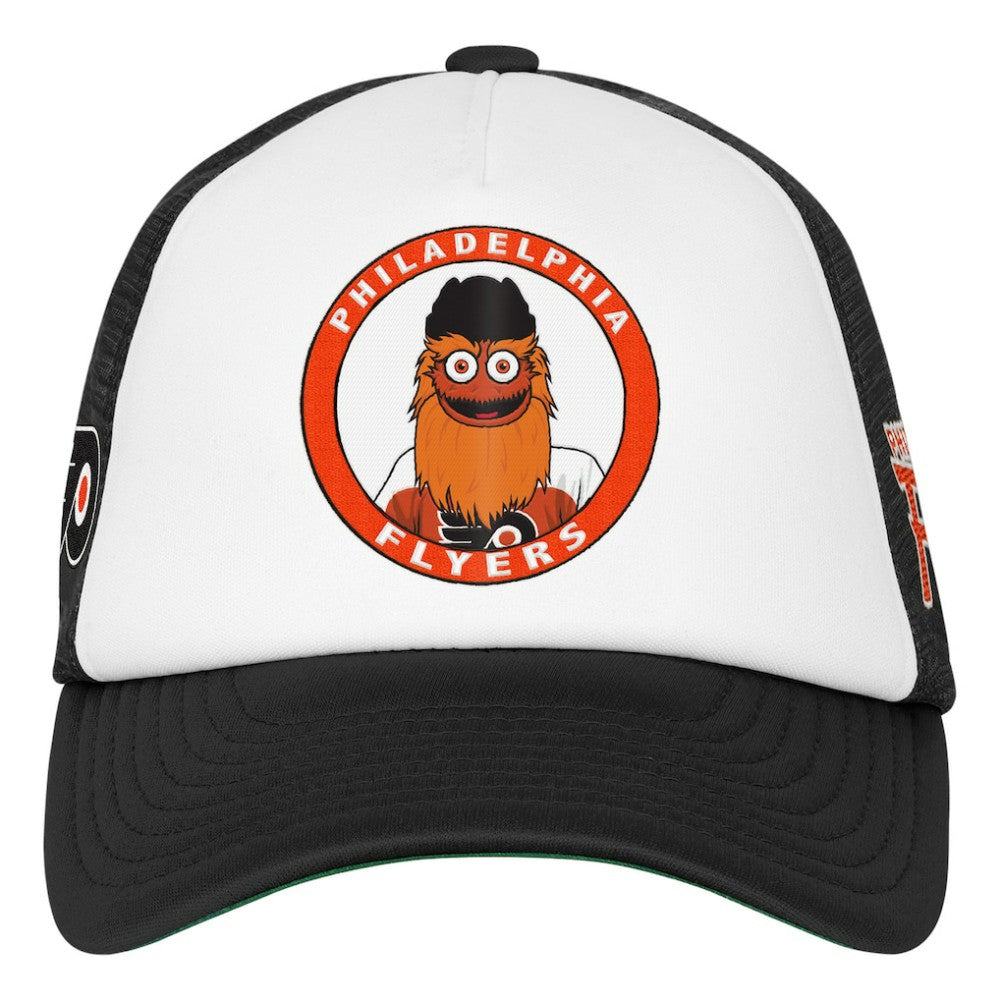 Philadelphia Flyers Mitchell & Ness Youth Mascot Adjustable Trucker Hat - White | NHL near me