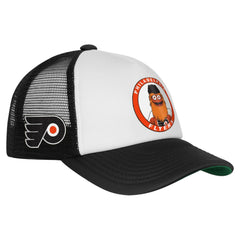 Philadelphia Flyers Mitchell & Ness Youth Mascot Adjustable Trucker Hat - White | NHL near me