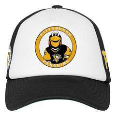 Pittsburgh Penguins Mitchell & Ness Youth Mascot Adjustable Trucker Hat - White | NHL on sale
