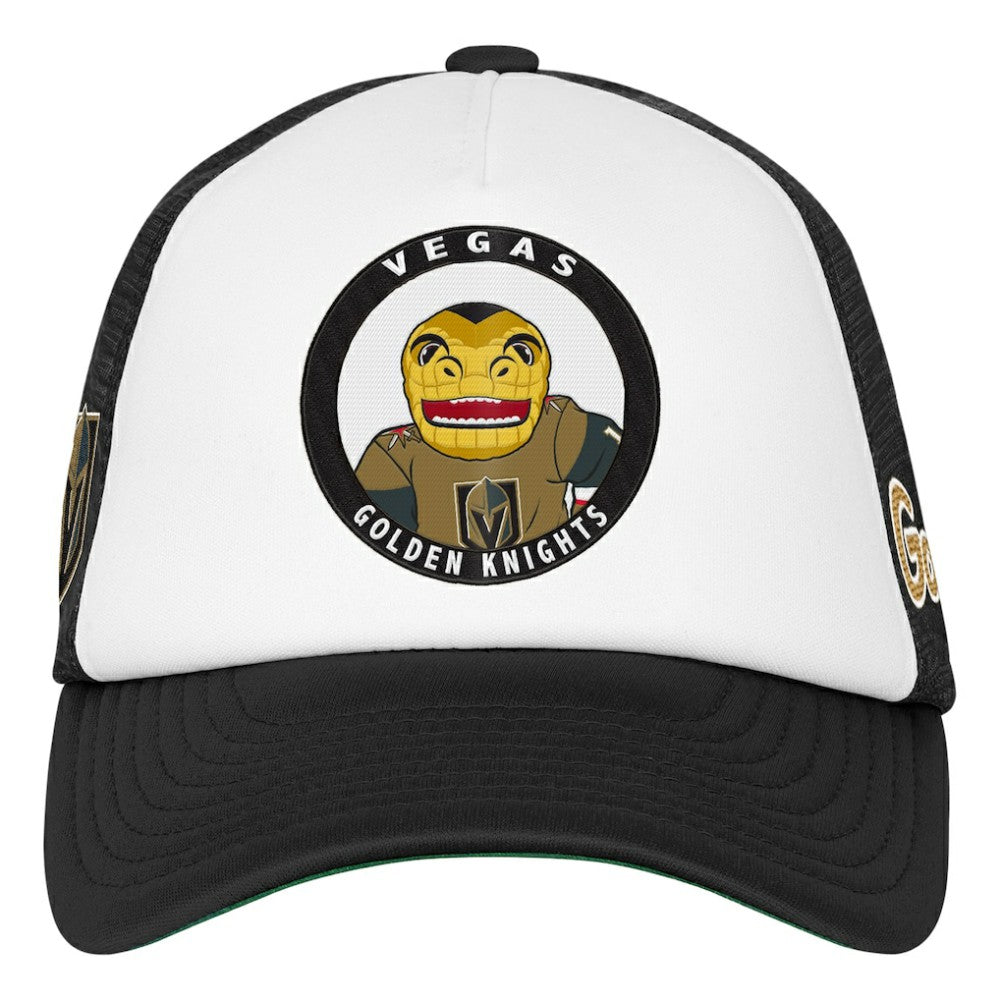 Vegas Golden Knights Mitchell & Ness Youth Mascot Adjustable Trucker Hat - White | NHL discount