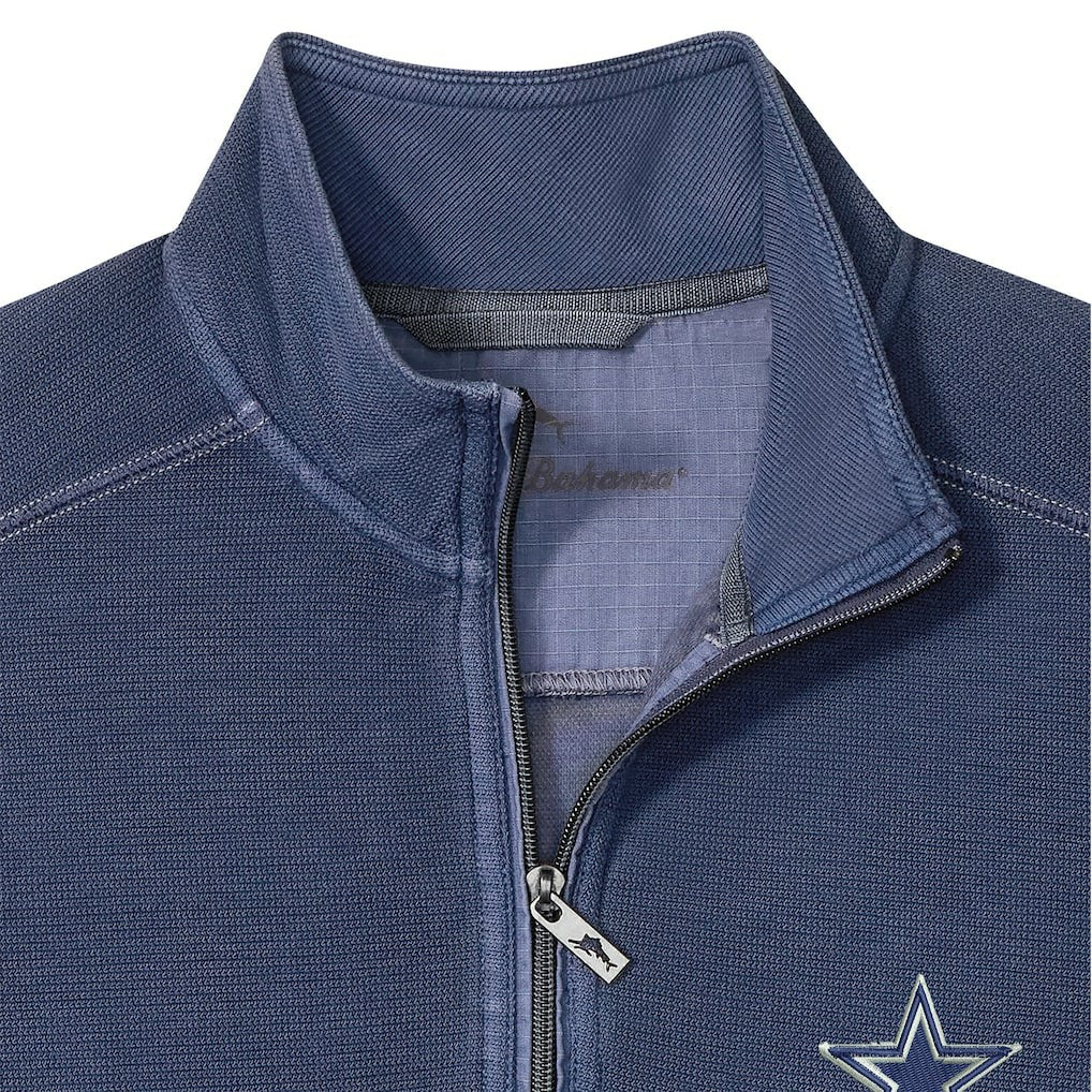Dallas Cowboys Big & Tall Montego Bay Half-Zip Pullover - Navy - Tommy Bahama