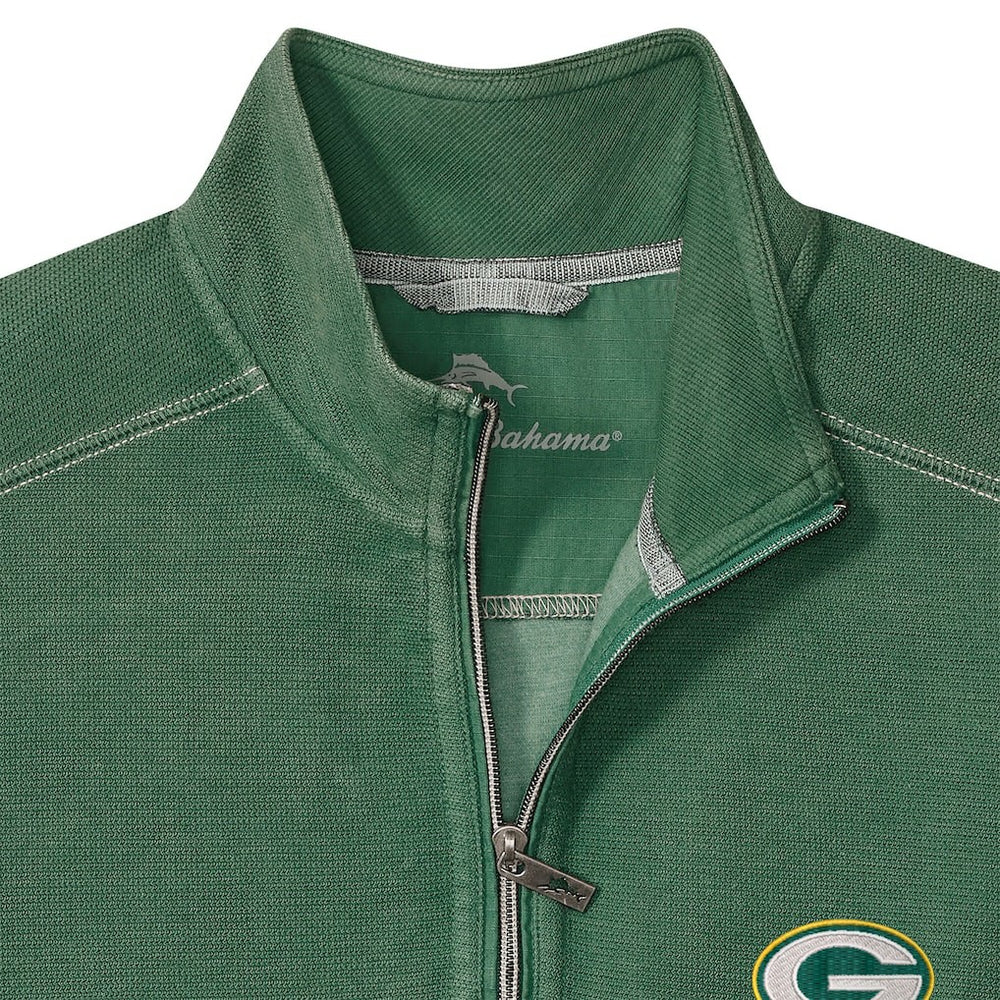 Green Bay Packers Big & Tall Montego Bay Half-Zip Pullover - Green - Tommy Bahama