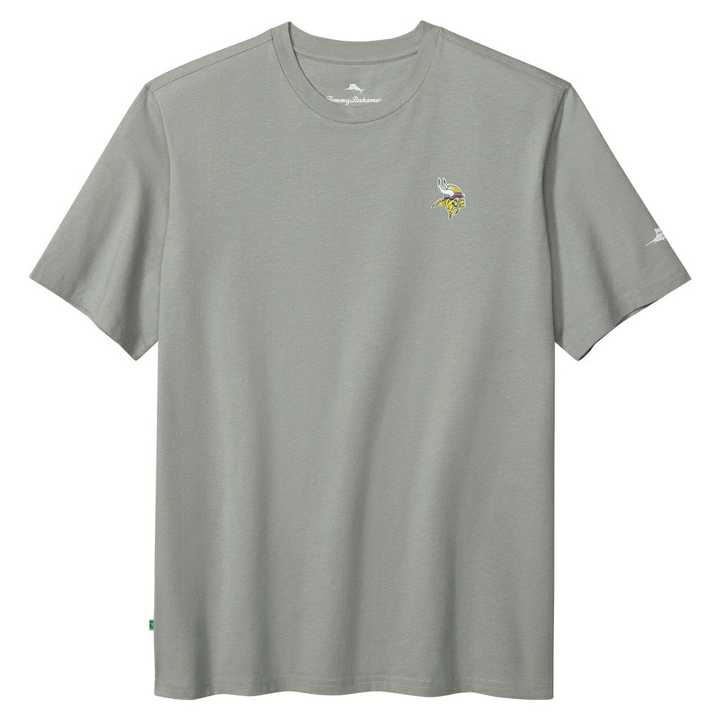 Minnesota Vikings Huddle & Hang Tens T-Shirt - Gray - Tommy Bahama