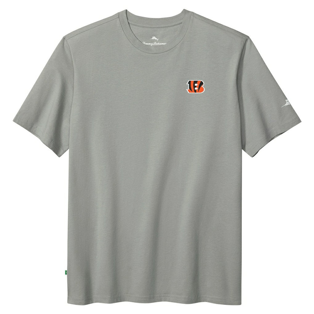 Cincinnati Bengals Huddle & Hang Tens T-Shirt - Gray - Tommy Bahama