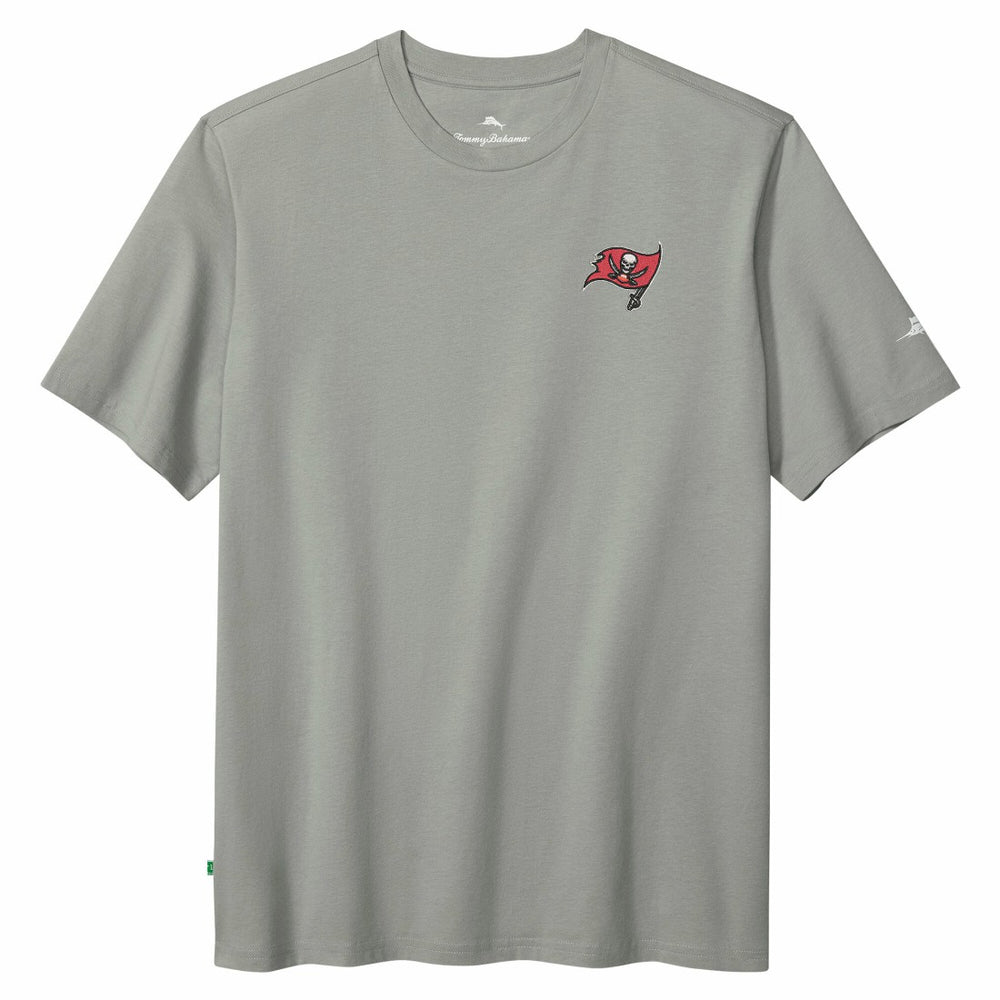 Tampa Bay Buccaneers Huddle & Hang Tens T-Shirt - Gray - Tommy Bahama