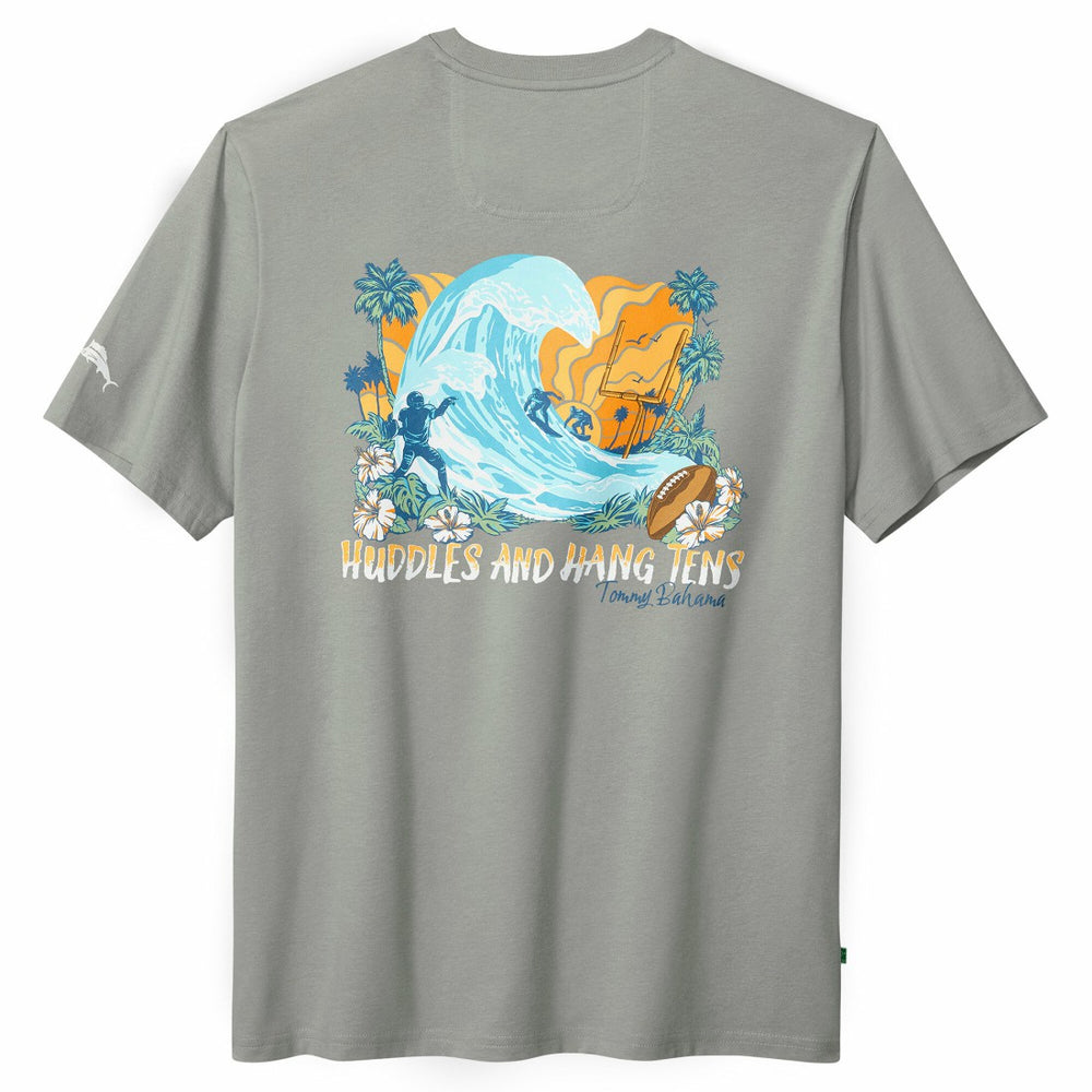 Tampa Bay Buccaneers Huddle & Hang Tens T-Shirt - Gray - Tommy Bahama
