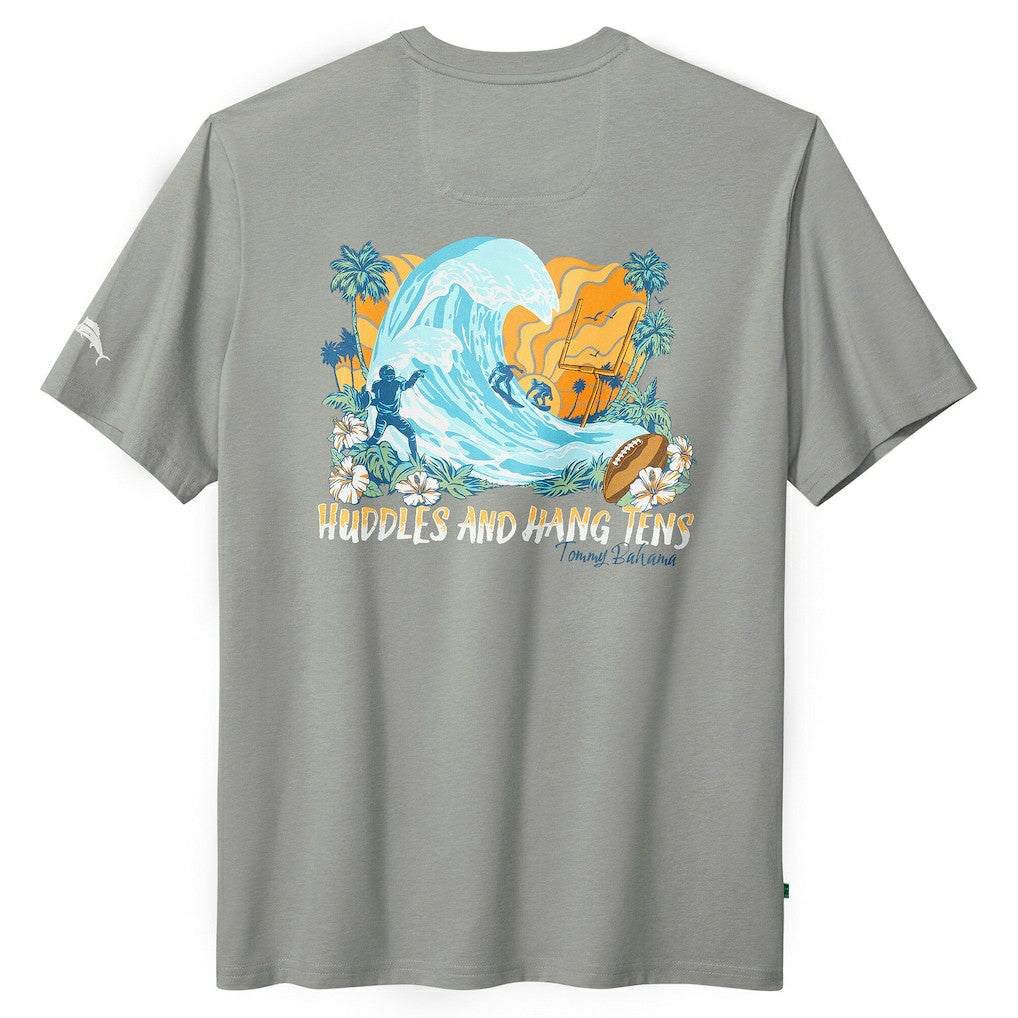 Dallas Cowboys Huddle & Hang Tens T-Shirt - Gray - Tommy Bahama