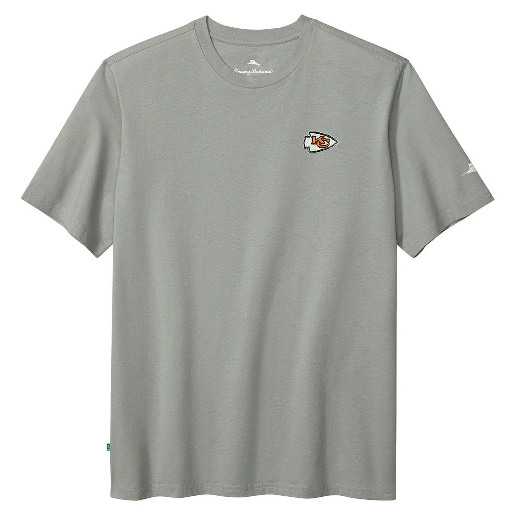 Kansas City Chiefs Huddle & Hang Tens T-Shirt - Gray - Tommy Bahama