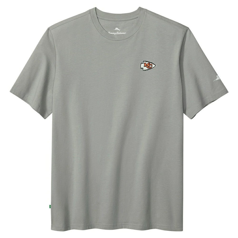 Kansas City Chiefs Huddle & Hang Tens T-Shirt - Gray - Tommy Bahama