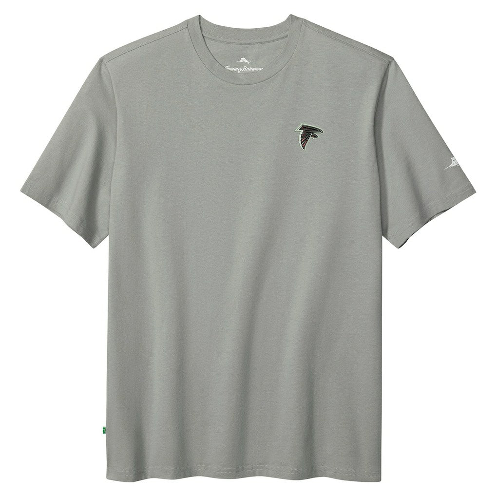 Atlanta Falcons Huddle & Hang Tens T-Shirt - Gray - Tommy Bahama