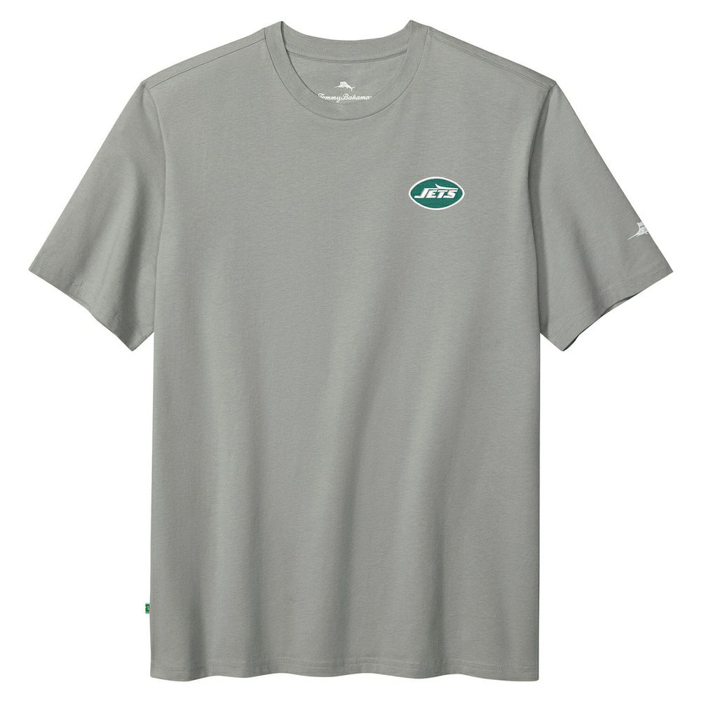 New York Jets Huddle & Hang Tens T-Shirt - Gray - Tommy Bahama