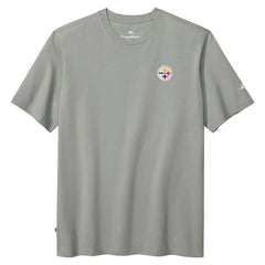 Pittsburgh Steelers Huddle & Hang Tens T-Shirt - Gray - Tommy Bahama