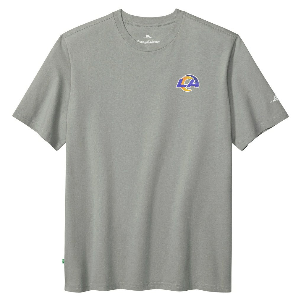 Los Angeles Rams Huddle & Hang Tens T-Shirt - Gray - Tommy Bahama