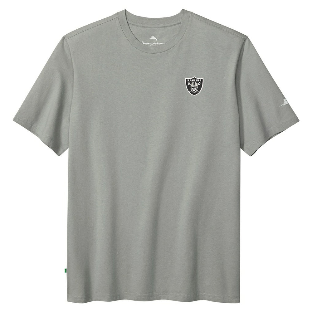 Las Vegas Raiders Huddle & Hang Tens T-Shirt - Gray - Tommy Bahama