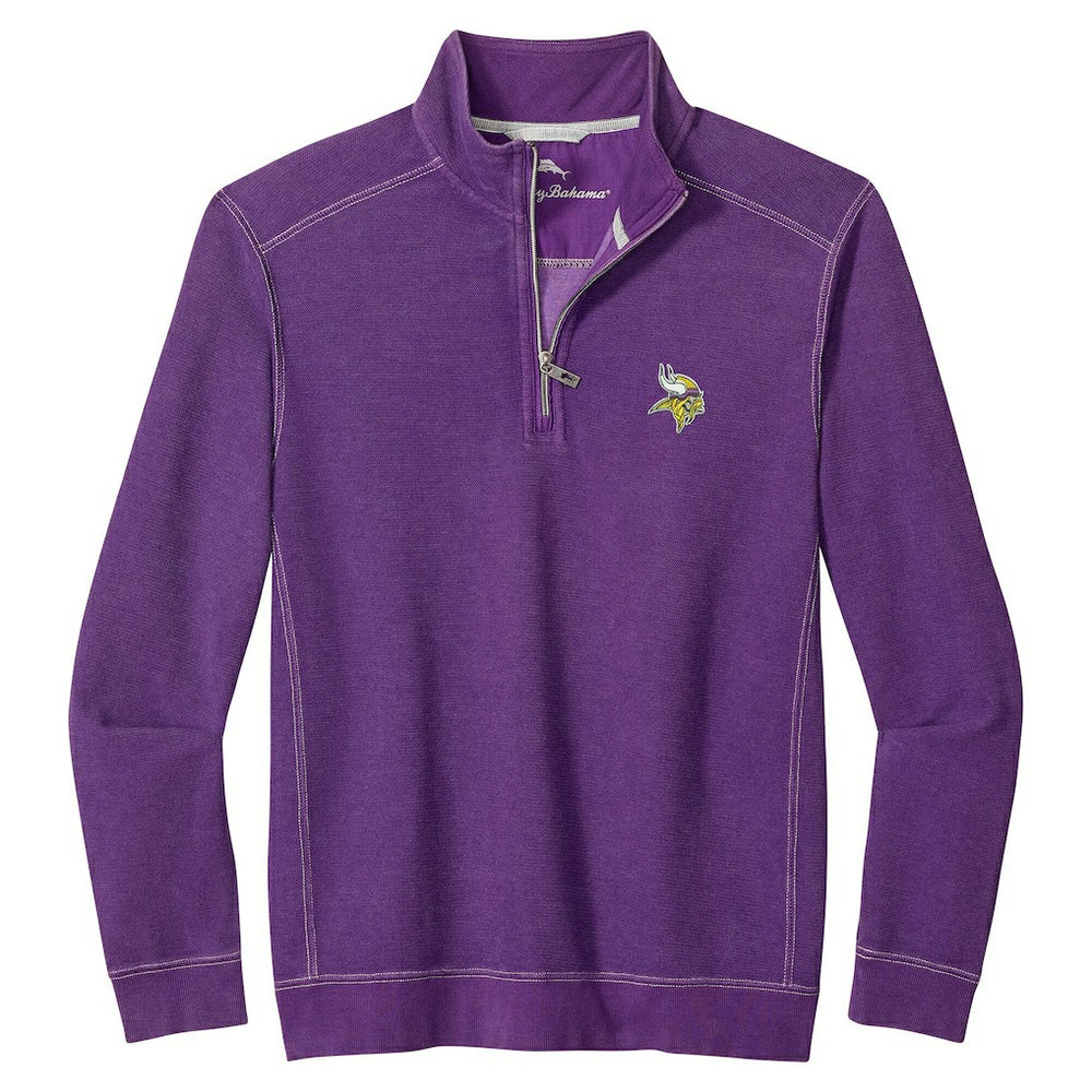Minnesota Vikings Sport Tobago Half-Zip Pullover - Purple - Tommy Bahama
