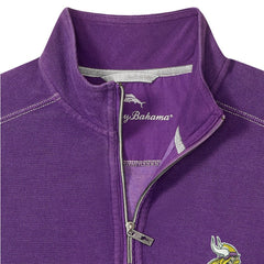 Minnesota Vikings Sport Tobago Half-Zip Pullover - Purple - Tommy Bahama
