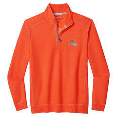 Cleveland Browns Sport Tobago Half-Zip Pullover - Orange - Tommy Bahama