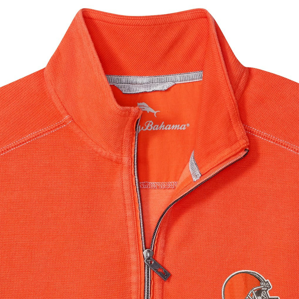 Cleveland Browns Sport Tobago Half-Zip Pullover - Orange - Tommy Bahama