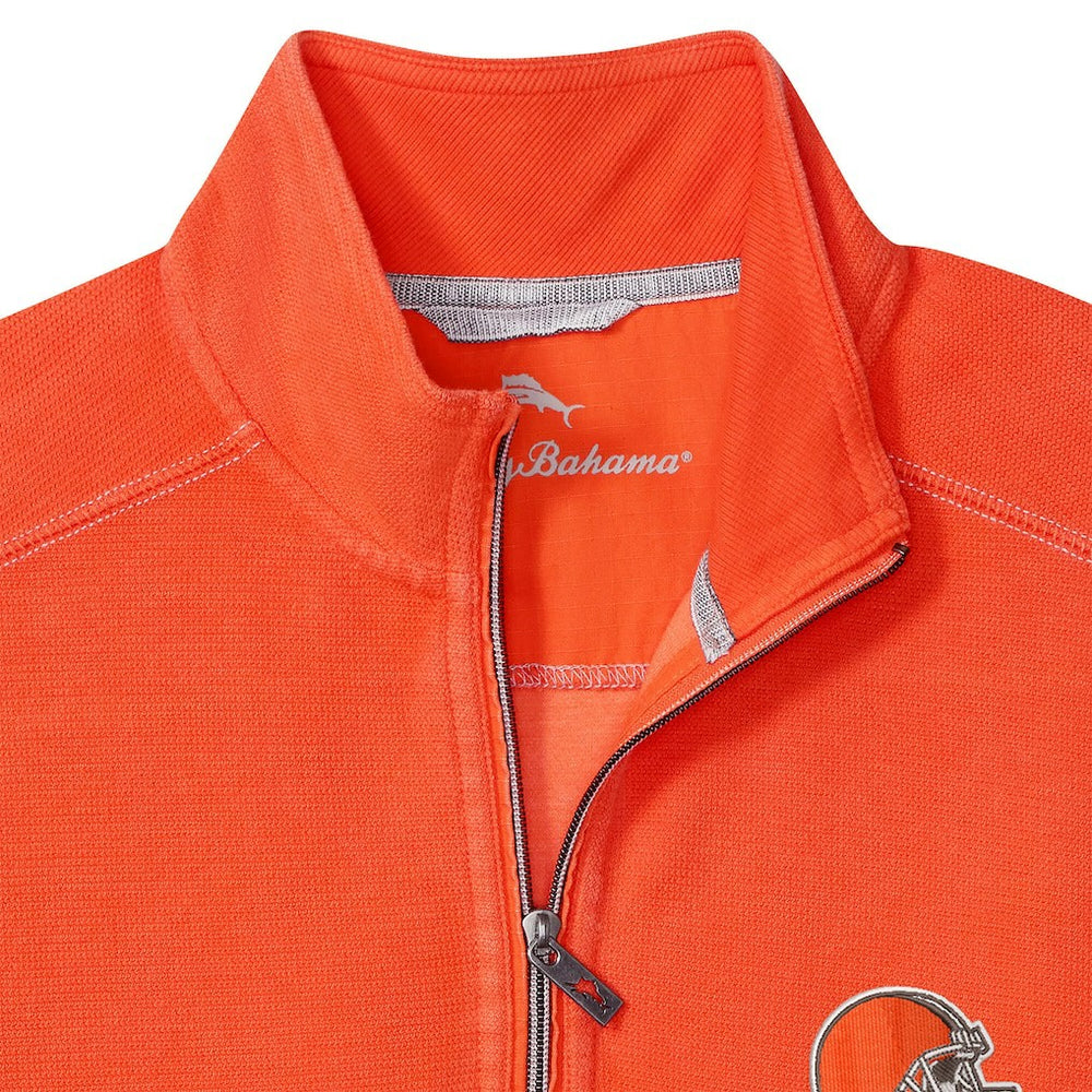 Cleveland Browns Sport Tobago Half-Zip Pullover - Orange - Tommy Bahama