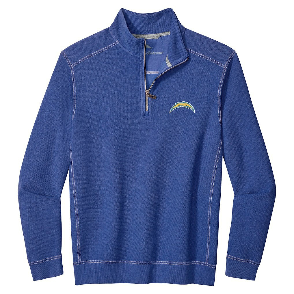 Los Angeles Chargers Sport Tobago Half-Zip Pullover - Royal - Tommy Bahama