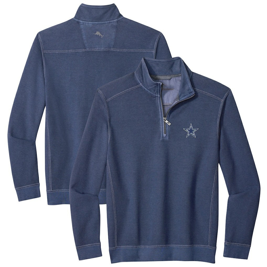 Dallas Cowboys Sport Tobago Half-Zip Pullover - Navy - Tommy Bahama