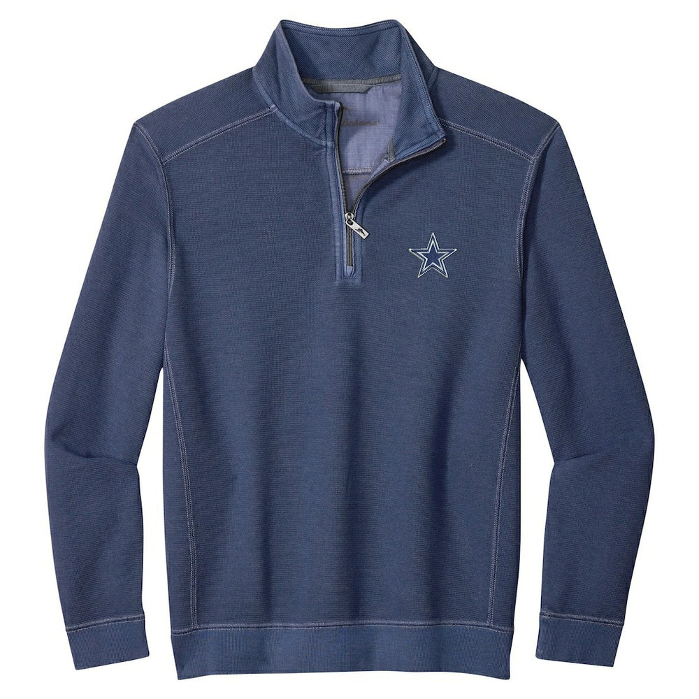 Dallas Cowboys Sport Tobago Half-Zip Pullover - Navy - Tommy Bahama