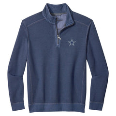 Dallas Cowboys Sport Tobago Half-Zip Pullover - Navy - Tommy Bahama