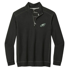 Philadelphia Eagles Sport Tobago Half-Zip Pullover - Black - Tommy Bahama