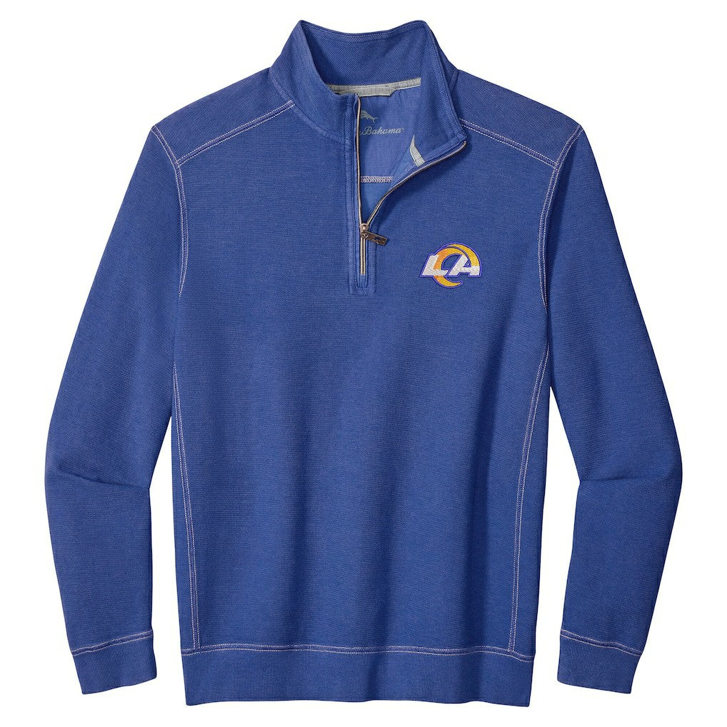 Los Angeles Rams Sport Tobago Half-Zip Pullover - Royal - Tommy Bahama