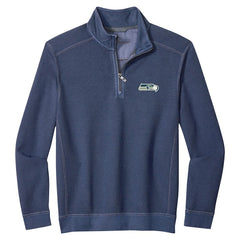 Seattle Seahawks Sport Tobago Half-Zip Pullover - College Navy - Tommy Bahama