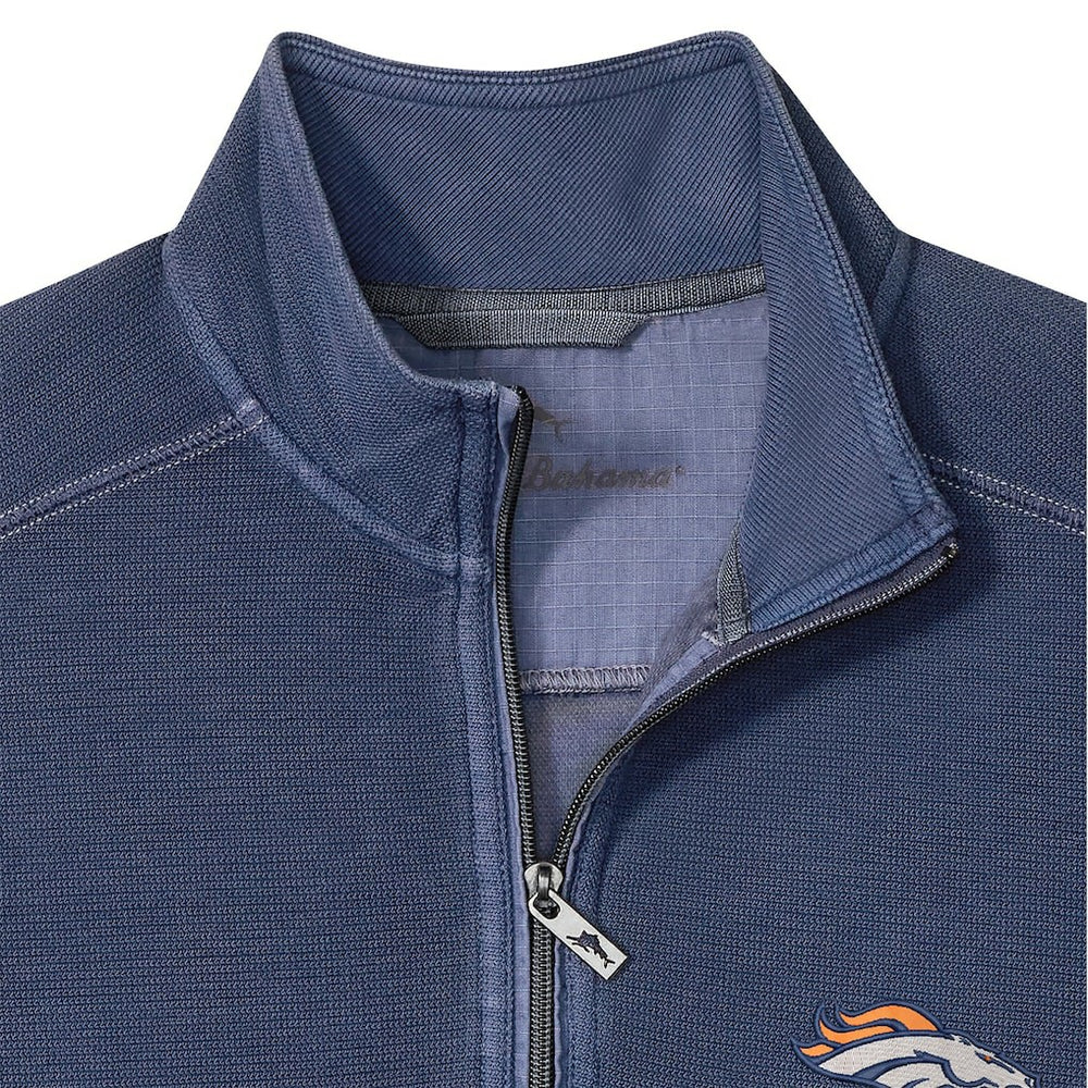 Denver Broncos Sport Tobago Half-Zip Pullover - Navy - Tommy Bahama