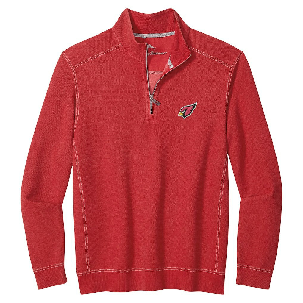 Arizona Cardinals Sport Tobago Half-Zip Pullover - Cardinal - Tommy Bahama