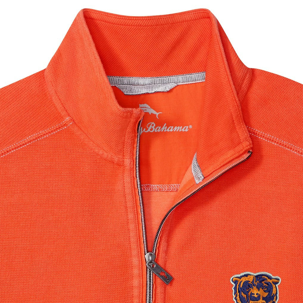 Chicago Bears Sport Tobago Half-Zip Pullover - Orange - Tommy Bahama